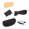Ion Fahrradbrille Ram Set Wechselscheibe grau gelb Bild 1