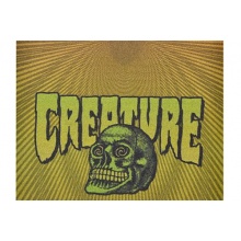 MOB Creature Psych Skateboard Griptape orange/yellow 9Zoll Bild 1