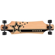 Sell-tex Skateboard Racing Star black 102 cm ABEC-7 Bild 1