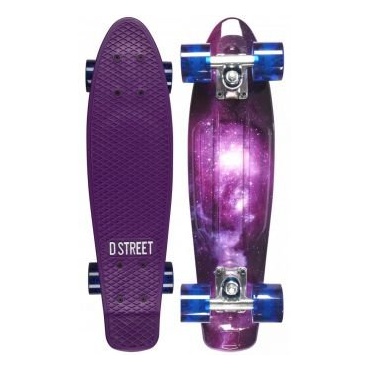 D-Street Poly Prop Galaxy Skateboard Cruiser 22-inch Bild 1