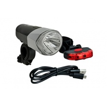 Bchel Fahrrad Lampenset Front- und Rcklicht LED  Bild 1