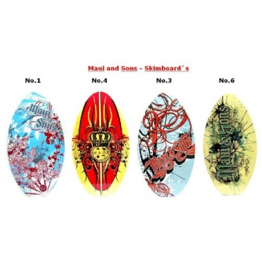 MAUI und SONS Wave Kinder Skimboard No 1 -blau-rot Bild 1