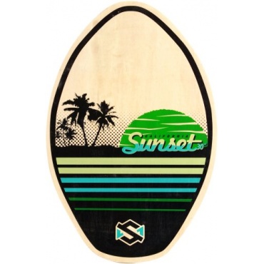 Skim One skimboard Sunset Holz grn grn 77cm Bild 1