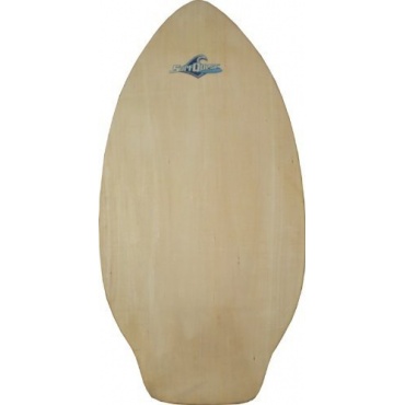 Surf Quest Oldschool Skimboard 108 cm mit Kicktail Raw Wood Bild 1