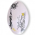 Skimboard von BUGZ Wood 76 cm / 30 Inch Tribal White Bild 1