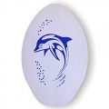 Skimboard von BUGZ Wood 76 cm / 30 Inch Dolphin White Bild 1