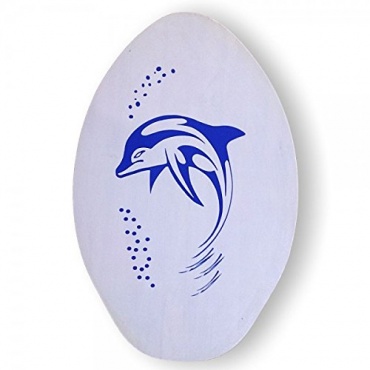 Skimboard von BUGZ Wood 76 cm / 30 Inch Dolphin White Bild 1