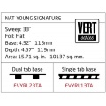 CREATURES OF LEISURE Surfboard Finne Nat Young Dual Tab L Bild 1