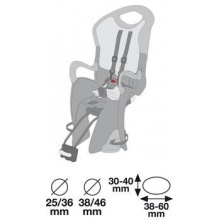 Bellelli Fahrrad Kindersitz Tiger City anthrazit Bild 1
