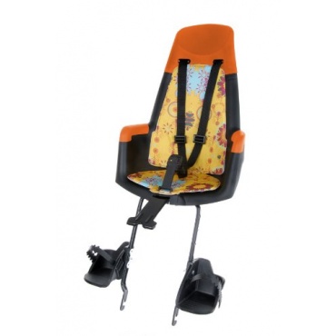 Bobike Fahrrad Kindersitz Hinten Maxi gelb blumen Bild 1
