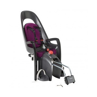 Hamax Fahrrad Kindersitz Caress grau schwarz lila  Bild 1