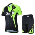 M&A Kinder Radtrikot Set kurzarm mit Radhose Schwarz Bild 1