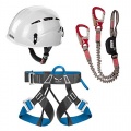 LACD Klettersteigset Kletterhelm Klettergurt Bild 1