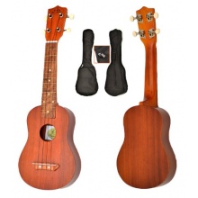 Sopran Ukulele aus Sapeli Holz Bild 1