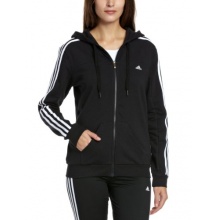 adidas Damen Laufjacke 3-Stripes schwarz weiß  L  Bild 1