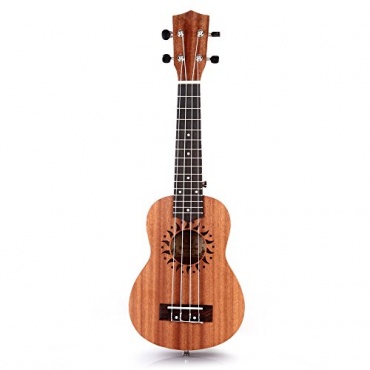 Ukulele Sopran 21 Zoll aus Sapeli Holz Bild 1