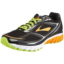 Brooks Ghost Herren Laufschuhe Schwarz Limette Orange Bild 1