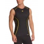 Skins Herren Laufshirt rmellos schwarz gelb Bild 1