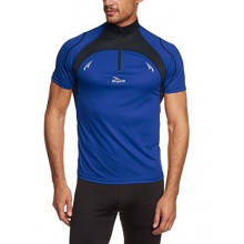 Rogelli Herren Kurzarm Laufshirt Blau Schwarz Bild 1