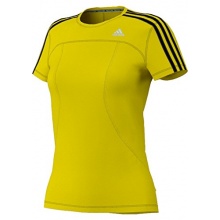 Adidas Damen Response Laufshirt Gelb Schwarz Bild 1