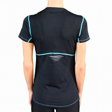 SMILODOX Damen Laufshirt schwarz trkis Bild 1