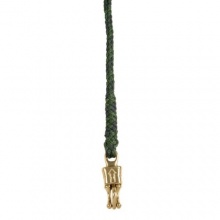 Pfiff Fhrstrick mit goldfarbenem Haken blau grn Bild 1
