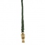 Pfiff Fhrstrick mit goldfarbenem Haken blau grn Bild 1