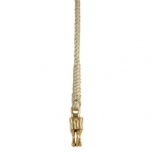Pfiff Fhrstrick mit goldfarbenem Haken beige Bild 1
