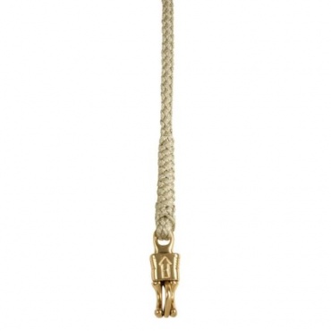 Pfiff Fhrstrick mit goldfarbenem Haken beige Bild 1