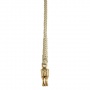 Pfiff Fhrstrick mit goldfarbenem Haken beige Bild 1