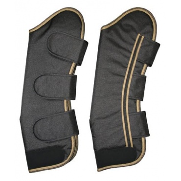 Kerbl Transport-Gamaschen Set 4-er Pack schwarz camel Bild 1