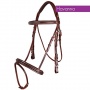 QHP Geschirr Trense mit Ziernhten Cob Bild 1