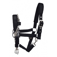 Scan Horse Kontroll-Halfter mit Kette schwarz Vollblut Bild 1