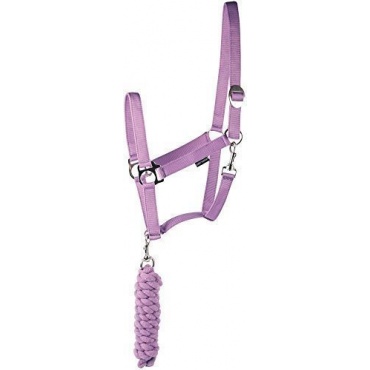 Harrys Horse Halfter-Set Halfter Strick lila VB Bild 1