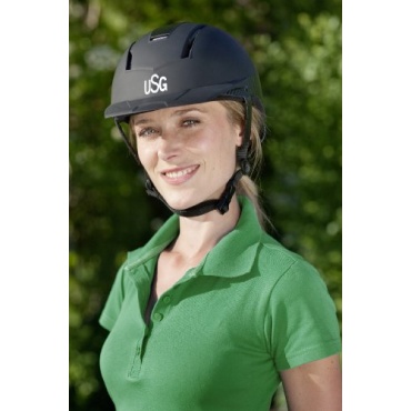 USG Reithelm BASIC COMFORT schwarz S/M 52-56 cm Bild 1