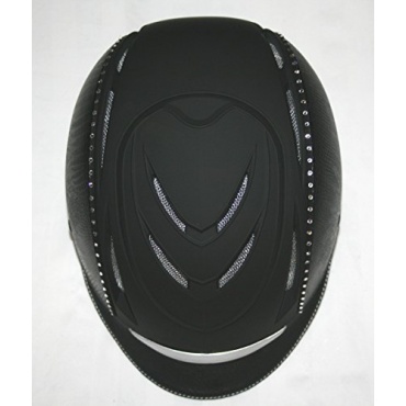 BR Reithelm Viper ProElite Swarovski Elements schwarz Bild 1