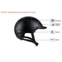 Casco Reithelm Spirit DRESSAGE marine silber Gr. M Bild 1
