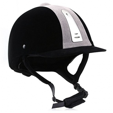 TOMOUNT Reithelm Reiten Unisex 56cm Schwarz Sport Bild 1