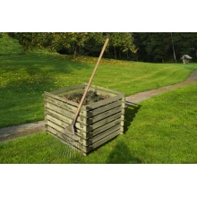 Holzkomposter 90 x 90 cm mit Holz-Stecksystem Bild 1