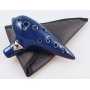 Ocarina 12 Loch Blue Sweet Potato aus Keramik Bild 1