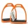 Amidale Steigbgel Orange mit Trittflchen 12cm Bild 1