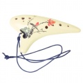 12 Löcher Alto C Keramische Ocarina Flöte Bild 1