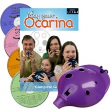 Englische Okarina LILA und COMPLETE Play your Ocarina Books Set Bild 1