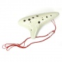 12 Lcher Alto C Keramik Okarina Flte mit Muster Bild 1