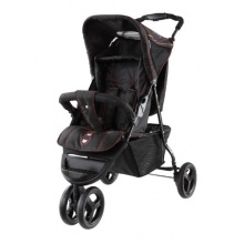 knorr-baby 3-Rad abayb Jogger Sporty S schwarz rot Bild 1