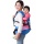 HappyCherry Babybauchtrage Komfort Sitzflche Blau Bild 4