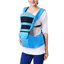 HappyCherry 3-36 Monate Babybauchtrage Blau Bild 1