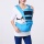 HappyCherry 3-36 Monate Babybauchtrage Blau Bild 2