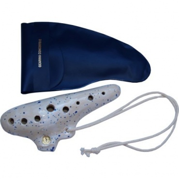 Gewa Ocarina Konzert C Stimmung wei blau Bild 1