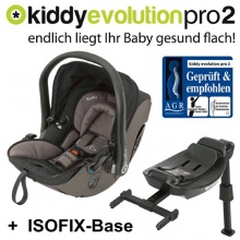 Kiddy Babyschale Evolution Pro 2 Isofix Base Walnuss Bild 1